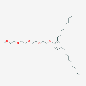 molecular formula C32H58O5 B12899725 2-(2-(2-(2-(2,4-Dinonylphenoxy)ethoxy)ethoxy)ethoxy)ethanol CAS No. 142902-61-2