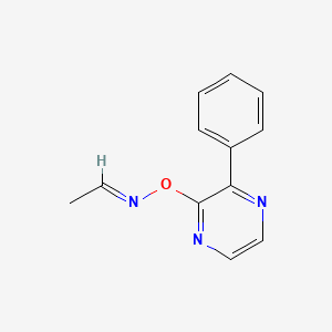 Acetaldehyde O-(3-phenylpyrazin-2-yl) oxime