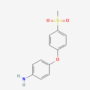 molecular formula C13H13NO3S B1289973 4-(4-Methanesulfonylphenoxy)aniline CAS No. 284462-84-6