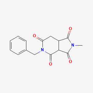 5-Benzyl-2-methyldihydro-1H-pyrrolo[3,4-c]pyridine-1,3,4,6(2H,3aH,5H)-tetrone