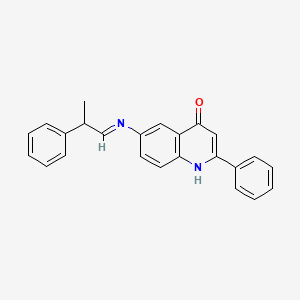 2-Phenyl-6-[(E)-(2-phenylpropylidene)amino]quinolin-4(1H)-one