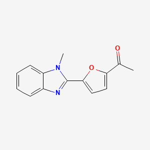 Ethanone, 1-[5-(1-methyl-1H-benzimidazol-2-yl)-2-furanyl]-