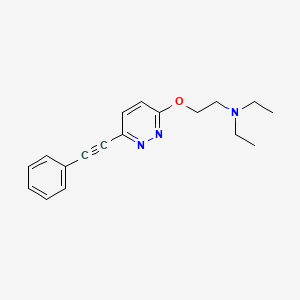 N,N-Diethyl-2-{[6-(phenylethynyl)pyridazin-3-yl]oxy}ethan-1-amine