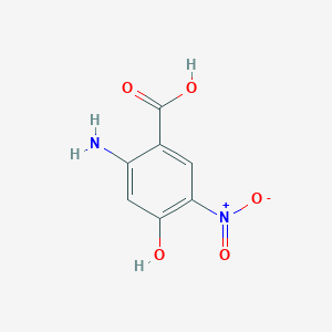 molecular formula C7H6N2O5 B1289980 2-Amino-4-hydroxy-5-nitrobenzoic acid CAS No. 574738-65-1