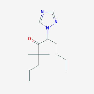 4,4-Dimethyl-6-(1H-1,2,4-triazol-1-yl)decan-5-one