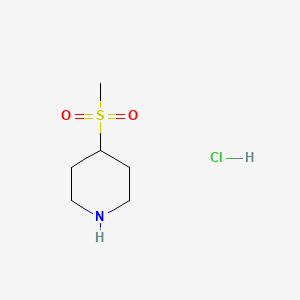 molecular formula C6H14ClNO2S B1289983 4-(Methylsulfonyl)piperidine hydrochloride CAS No. 479611-96-6