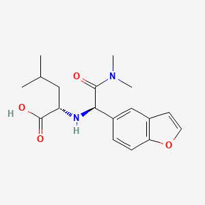 N-[(1R)-1-(1-Benzofuran-5-yl)-2-(dimethylamino)-2-oxoethyl]-L-leucine