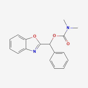 Benzo[d]oxazol-2-yl(phenyl)methyl dimethylcarbamate