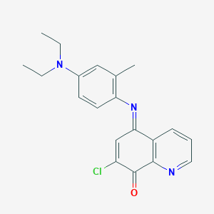 8(5H)-Quinolinone, 7-chloro-5-[[4-(diethylamino)-2-methylphenyl]imino]-, (5Z)-