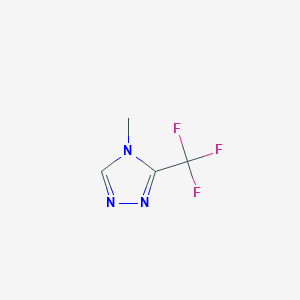 molecular formula C4H4F3N3 B1289990 4-Methyl-3-(trifluoromethyl)-4H-1,2,4-triazole CAS No. 1227465-50-0