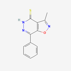 3-Methyl-7-phenyl[1,2]oxazolo[4,5-d]pyridazine-4(5H)-thione