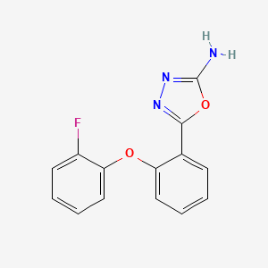 1,3,4-Oxadiazol-2-amine, 5-[2-(2-fluorophenoxy)phenyl]-