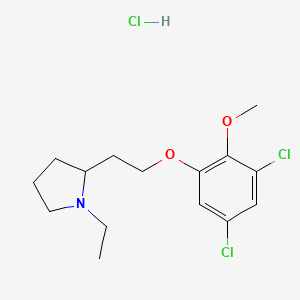 2-(2-(3,5-Dichloro-2-methoxyphenoxy)ethyl)-1-ethylpyrrolidine hydrochloride