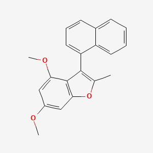 4,6-Dimethoxy-2-methyl-3-(naphthalen-1-yl)-1-benzofuran