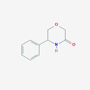 molecular formula C10H11NO2 B1289996 5-Phenylmorpholin-3-one CAS No. 119844-68-7