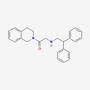 1-(3,4-Dihydroisoquinolin-2(1H)-yl)-2-[(2,2-diphenylethyl)amino]ethan-1-one