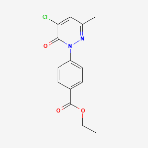 Ethyl 4-(5-chloro-3-methyl-6-oxo-1(6H)-pyridazinyl)benzoate