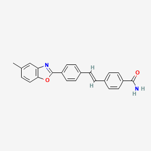 4-(4-(5-Methylbenzo[d]oxazol-2-yl)styryl)benzamide