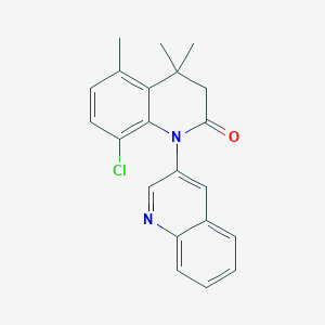 8-Chloro-4,4,5-trimethyl-3,4-dihydro-2H-[1,3'-biquinolin]-2-one