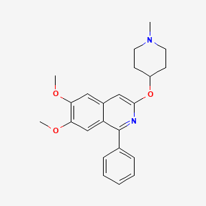 6,7-Dimethoxy-3-((1-methylpiperidin-4-yl)oxy)-1-phenylisoquinoline