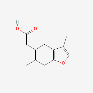 2-(3,6-Dimethyl-4,5,6,7-tetrahydrobenzofuran-5-yl)acetic acid