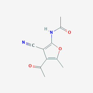 N-(4-Acetyl-3-cyano-5-methylfuran-2-yl)acetamide