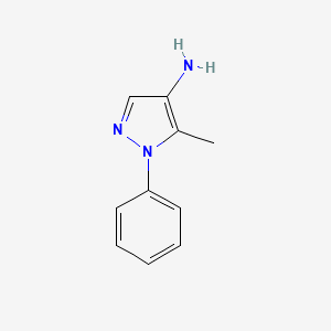 molecular formula C10H11N3 B1290019 5-甲基-1-苯基-1H-吡唑-4-胺 CAS No. 103095-52-9