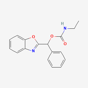 Benzo[d]oxazol-2-yl(phenyl)methyl ethylcarbamate