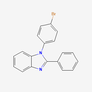 molecular formula C19H13BrN2 B1290028 1-(4-溴苯基)-2-苯基-1H-苯并[d]咪唑 CAS No. 760212-58-6