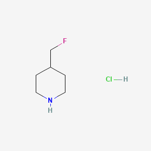 molecular formula C6H13ClFN B1290037 4-(氟甲基)哌啶盐酸盐 CAS No. 787564-27-6