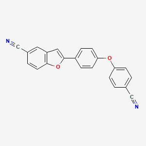 2-[4-(4-Cyanophenoxy)phenyl]-1-benzofuran-5-carbonitrile