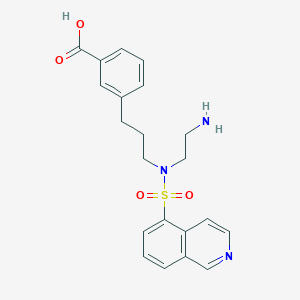 Benzoic acid, 3-[3-[(2-aminoethyl)(5-isoquinolinylsulfonyl)amino]propyl]-