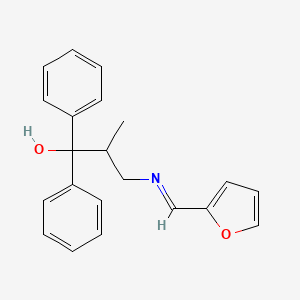 1,1-Diphenyl-2-methyl-3-(2-furylmethyleneamino)propanol