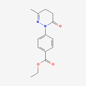 Ethyl 4-(3-methyl-6-oxo-5,6-dihydropyridazin-1(4h)-yl)benzoate