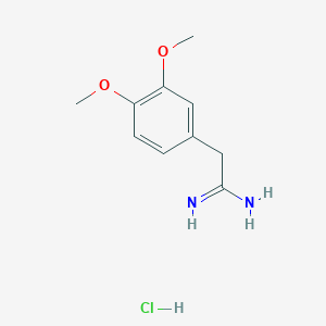 B1290073 2-(3,4-Dimethoxyphenyl)acetimidamide hydrochloride CAS No. 6487-89-4