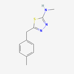 N-Methyl-5-[(4-methylphenyl)methyl]-1,3,4-thiadiazol-2-amine