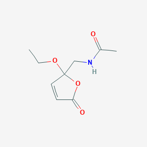 N-((2-Ethoxy-5-oxo-2,5-dihydrofuran-2-yl)methyl)acetamide