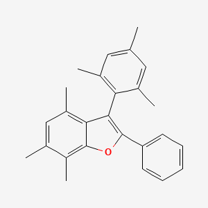 Benzofuran, 4,6,7-trimethyl-2-phenyl-3-(2,4,6-trimethylphenyl)-