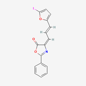 4-(3-(5-Iodofuran-2-yl)allylidene)-2-phenyloxazol-5(4H)-one