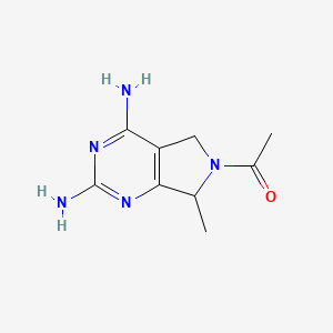 1-(2,4-Diamino-7-methyl-5,7-dihydro-6h-pyrrolo[3,4-d]pyrimidin-6-yl)ethanone