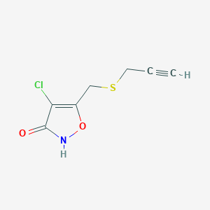 4-Chloro-5-{[(prop-2-yn-1-yl)sulfanyl]methyl}-1,2-oxazol-3(2H)-one