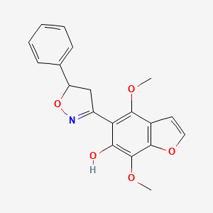 4,7-Dimethoxy-5-(5-phenyl-1,2-oxazolidin-3-ylidene)-1-benzofuran-6(5H)-one