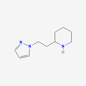 molecular formula C10H17N3 B1290089 2-[2-(1h-Pyrazol-1-yl)ethyl]piperidine CAS No. 1052680-10-0