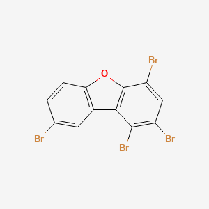 molecular formula C12H4Br4O B12900901 1,2,4,8-Tetrabromo-dibenzofuran CAS No. 617707-65-0