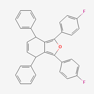 molecular formula C32H22F2O B12900915 1,3-Bis(4-fluorophenyl)-4,7-diphenyl-4,7-dihydro-2-benzofuran CAS No. 132980-69-9