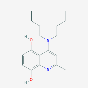 4-(Dibutylamino)-2-methylquinoline-5,8-diol