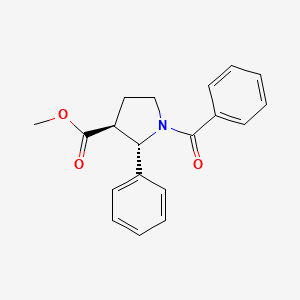 Trans-methyl 1-benzoyl-2-phenylpyrrolidine-3-carboxylate