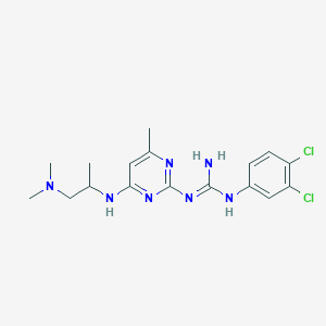 1-(3,4-Dichlorophenyl)-3-(4-((1-(dimethylamino)propan-2-yl)amino)-6-methylpyrimidin-2-yl)guanidine