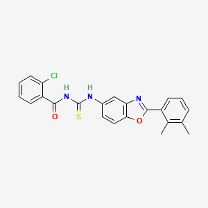 2-chloro-N-{[2-(2,3-dimethylphenyl)-1,3-benzoxazol-5-yl]carbamothioyl}benzamide