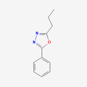 molecular formula C11H12N2O B12900988 2-Phenyl-5-propyl-1,3,4-oxadiazole CAS No. 138723-98-5